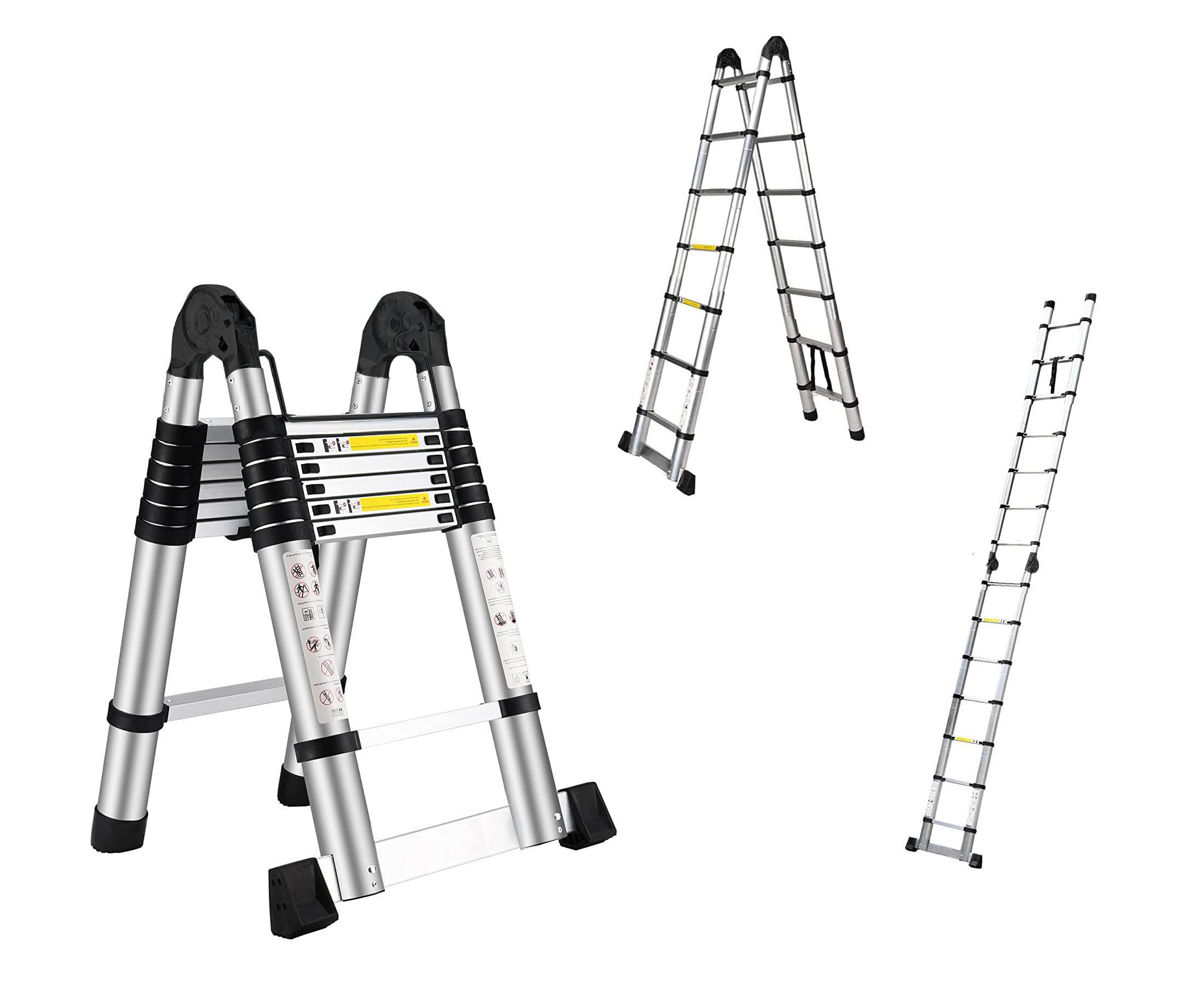 Welbuilt 18.5 Feet A-Type Aluminium Telescopic Ladder | EN131 Certified Foldable Multipurpose Step Ladder for Home & Outdoor use (B0DC6ND6MP) Amazon Price History, Amazon Price Tracker