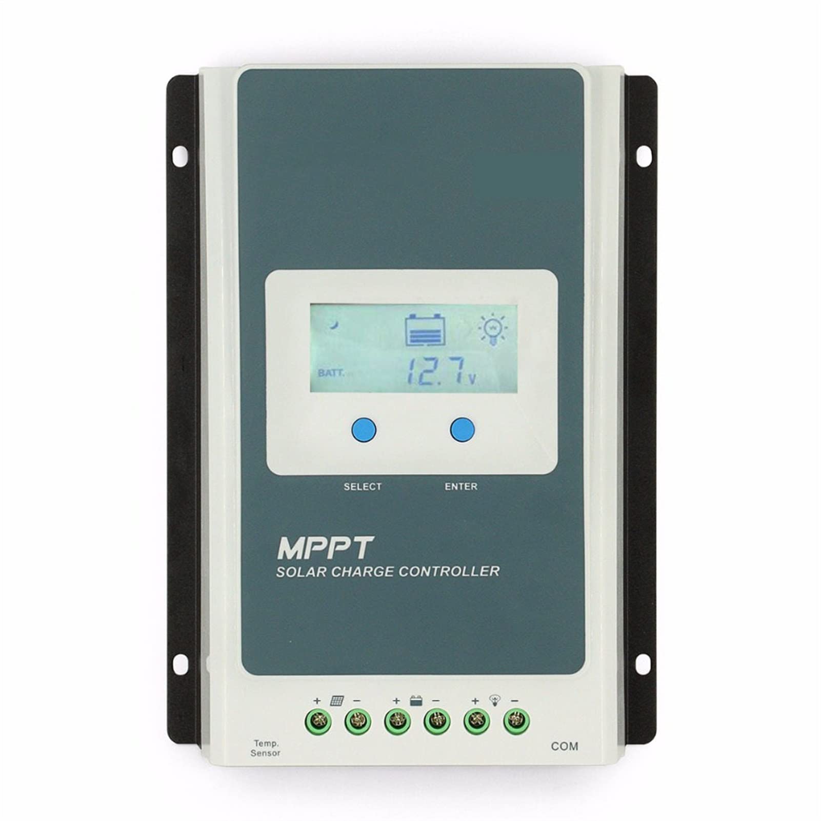 Solar Inverter, MPPT 40A Solar Charger Controller LCD 12V24V Automotive High-Efficiency Voltage Regulator Home Inverter