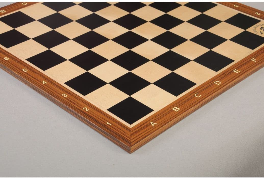 The House of Staunton Black Anegre and Maple Wooden Tournament Chess Board - 2.25