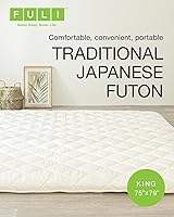 Vista 3 de FULI Japonés tradicional Shiki Futón (shikibuton) colchón de piso de alta calidad, tamaño king Fabricada en Japón.