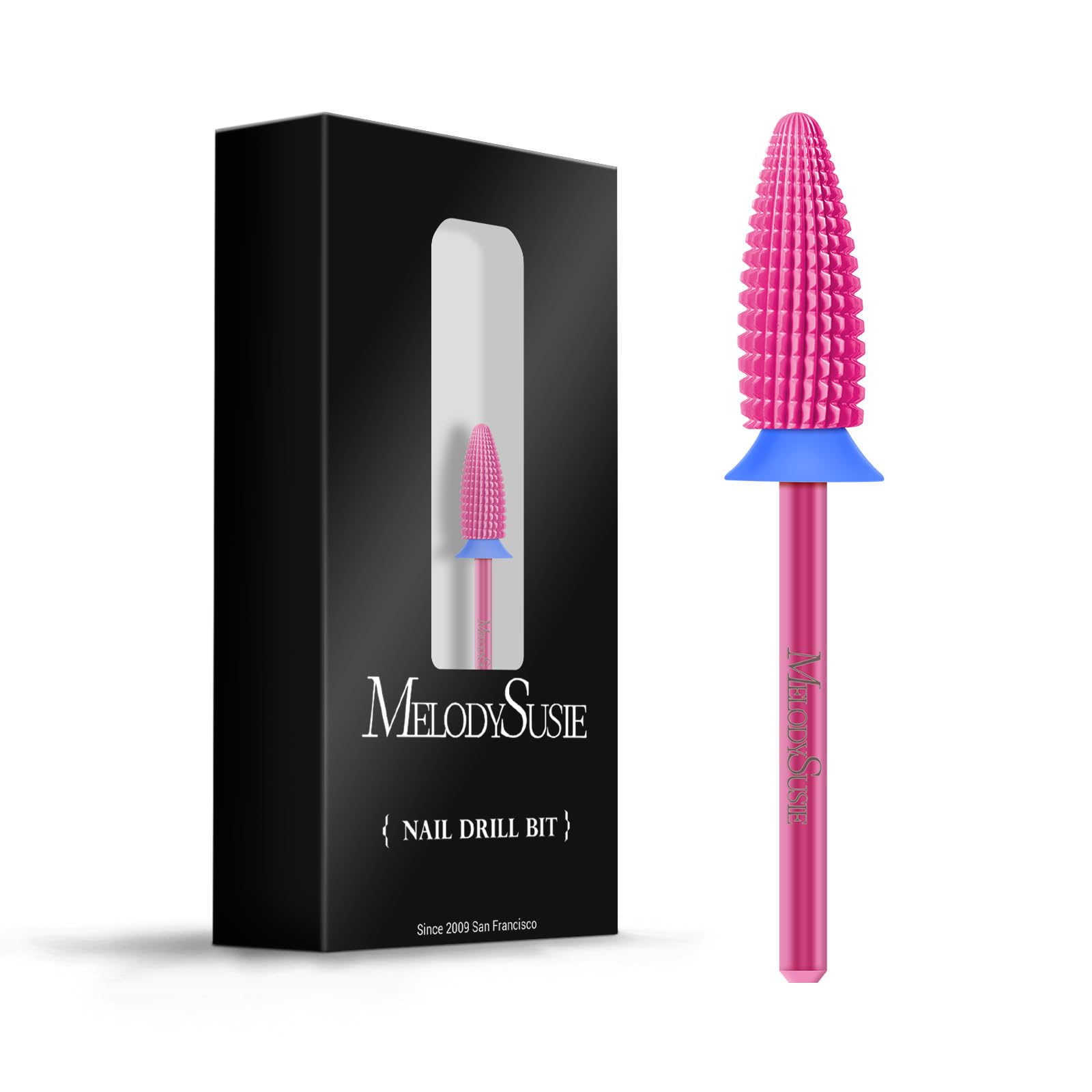 MelodySusie Typhoon Nail Drill Bits, 3/32'' Carbide Tungsten Multi-function Bits, Fast Remove Acrylic or Hard Gel for Manicure Pedicure Salon