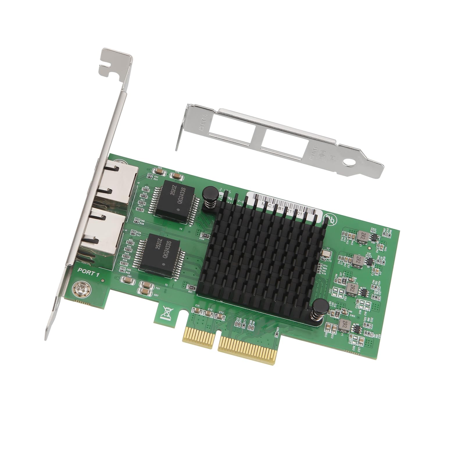 Doppia scheda di rete Ethernet Gigabit RJ45 PCIE 10/100/1000Mbps Due Porte RTL8125B Chip Ethernet Scheda di Gioco Trasmissione Bassa Latenza
