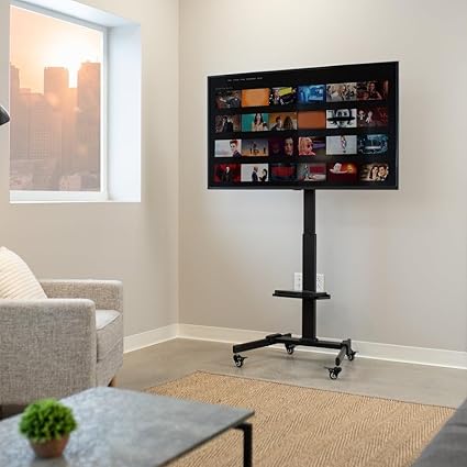 LIONS HEAD Telescope design 2023 TV MOBILE TROLLEY 32 TO 55 INCN LED ,LCD AND PLASMA TV CURVED LED TV MAX 400 TO 400 VESA AND WEIGHT SUPPORT 35 KG LOADING HEIGHT ADJUSTMENT 8 LEVELS 1020 MM TO 1325 MM Stand weight 11.5kg