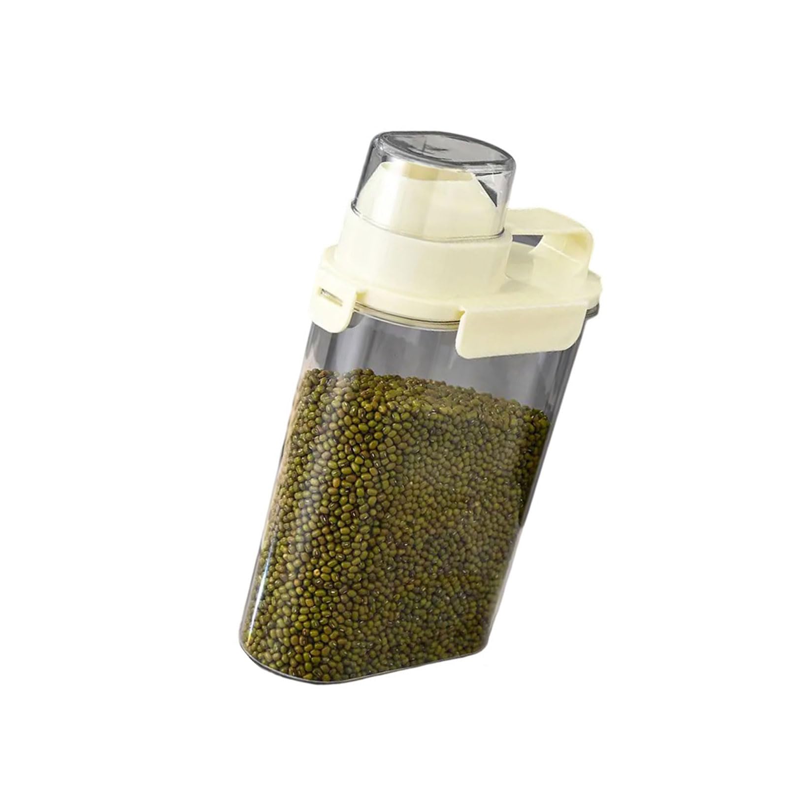 Nucelit Seal Food Storage Jars Sealed Storage Container for Dry Foods with Pour Spout and Handle Travel Snacks Holder
