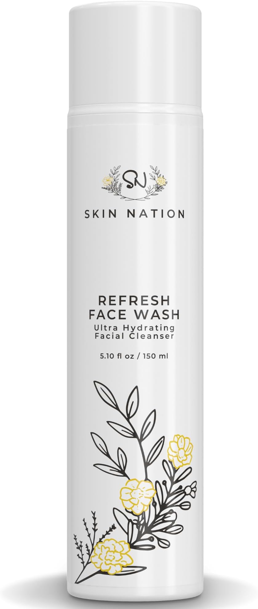 - Hydrating Gentle Face Wash with Organic Aloe and Chamomile for Dry, Oily and Sensitive Skin, Paraben Free and Sulfate Free, 5.1 Fl Oz, Made in USA