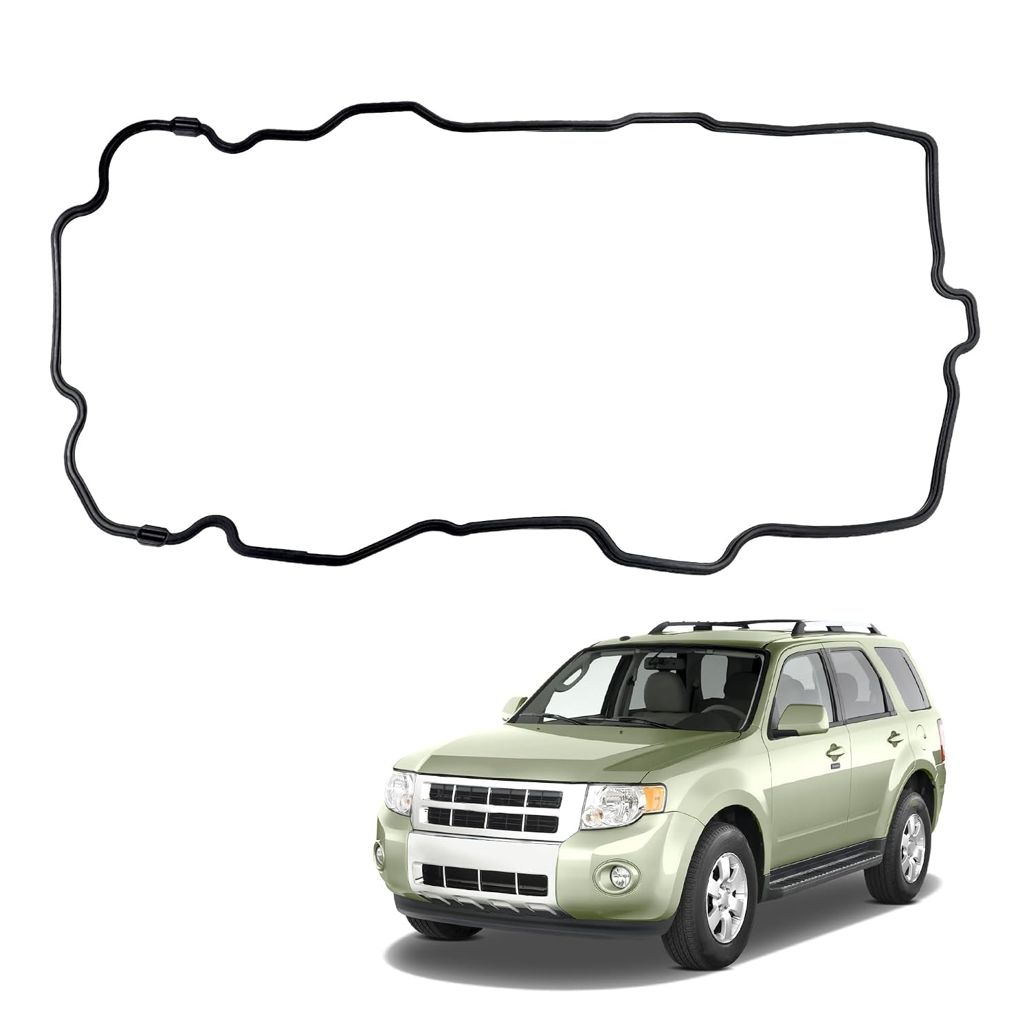 OS30729R Engine Oil Pan Gasket Fit for Ford Escape 3.0 2003-2012 6 Cyl Five Hundred Freestyle Fusion Taurus for Lincoln Zephyr Mazda 6 Mpv Tribute for Mercury Mariner Milan Montego Sable # 3W4Z6710BA