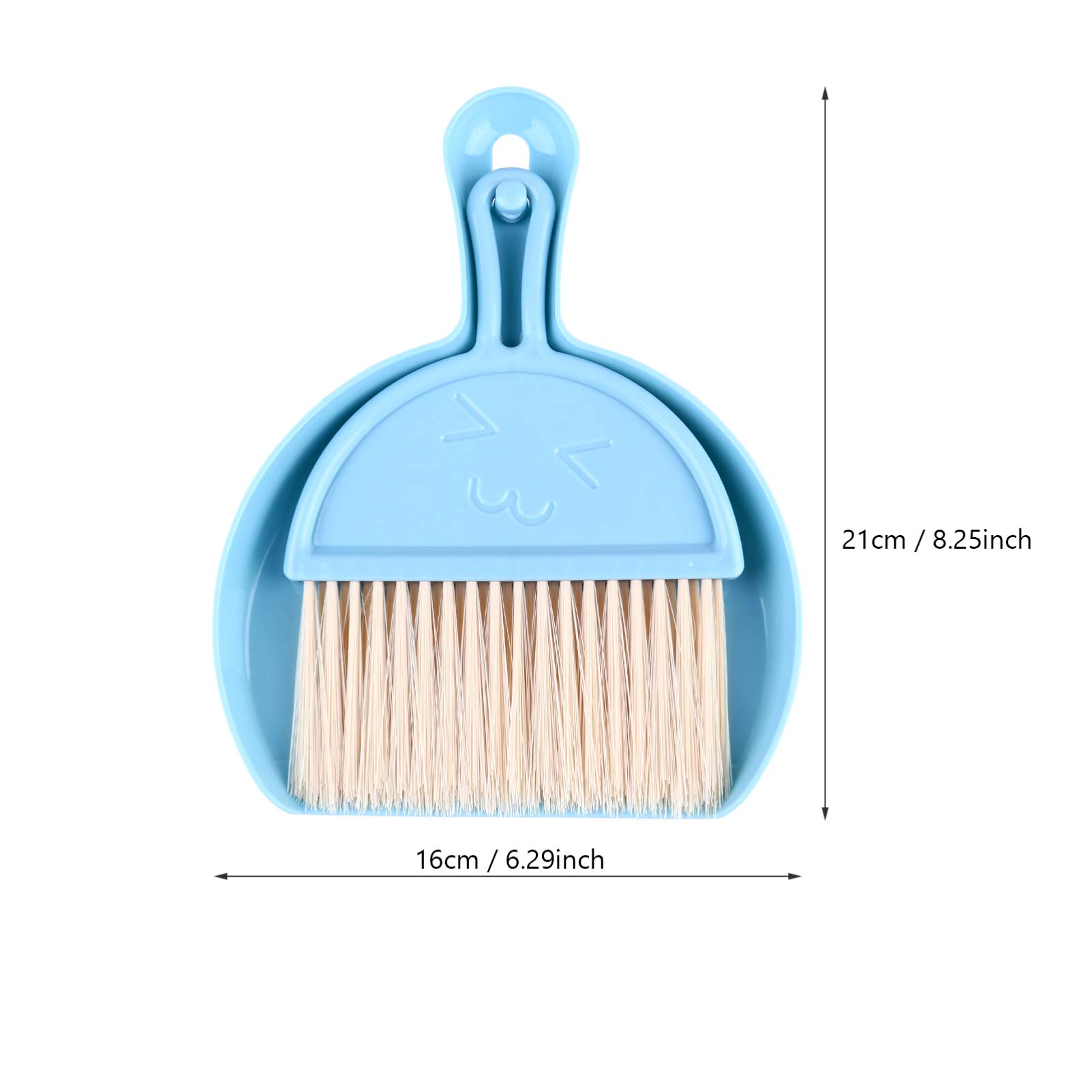 HOODANCOS 3Sets Mini Desktop Broom Brush with Dustpan Durable Cleaning Tool for Home Office for Computer and Keyboard Maintenance Compact