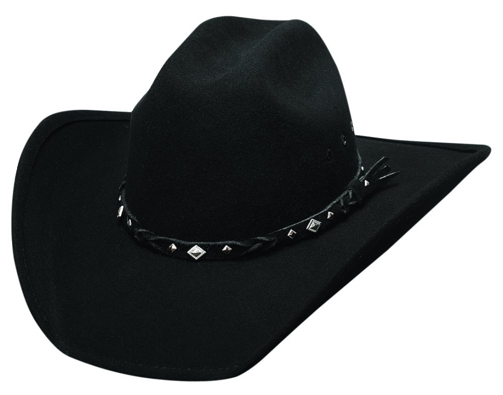 Bullhide Hats"Country Heritage" Traditional Wool Felt Western Hat 0601BL, Black, L