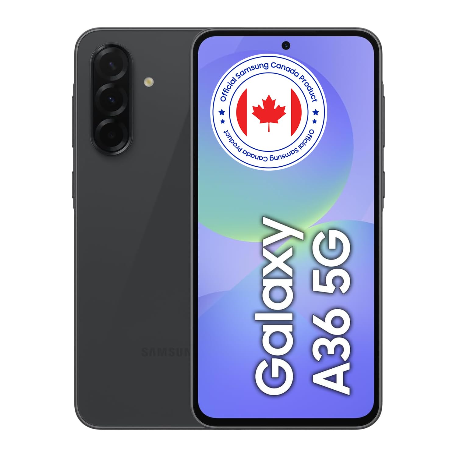 Samsung Galaxy A36 (Unlocked, CAD Version & Warranty) - Black, 128GB, 6.7" Super AMOLED FHD+ Display, Awesome Intelligence, 4K@30fps Video, 5000 mAh Battery