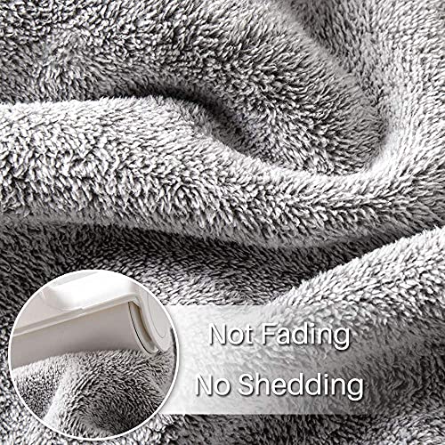LIVIN'MADE Toalha de cabelo de microfibra para mulheres, pacote com 2 toalhas ultra absorventes e d