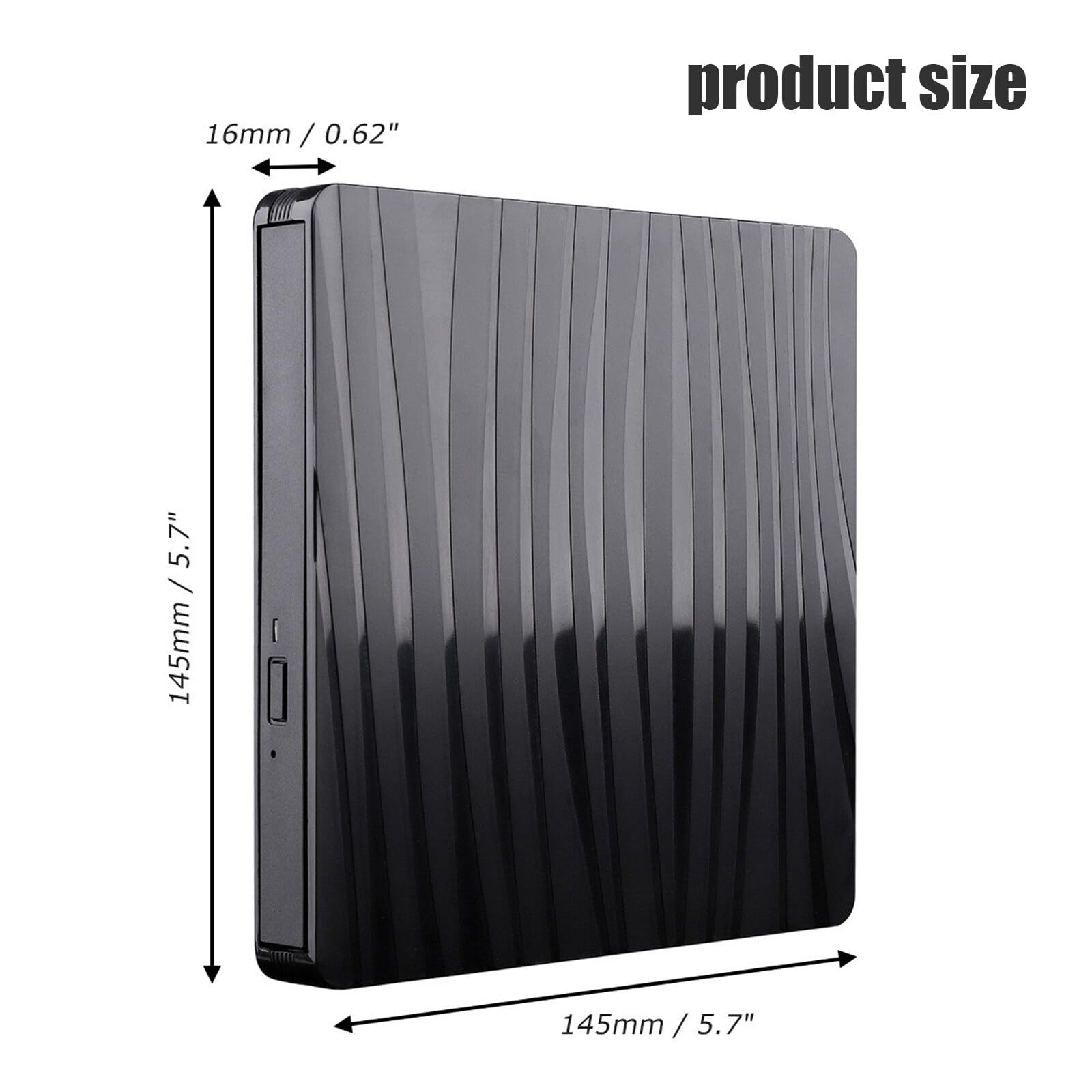 Zewnętrzny napęd DVD, USB 3.0 i Typ-C, przenośny napęd CD DVD +/-RW ROM do laptopa, komputera stacjonarnego, CD DVD, nagrywarki kompatybilny z systemami operacyjnymi Windows XP/2003/Vista/7/8/10/11