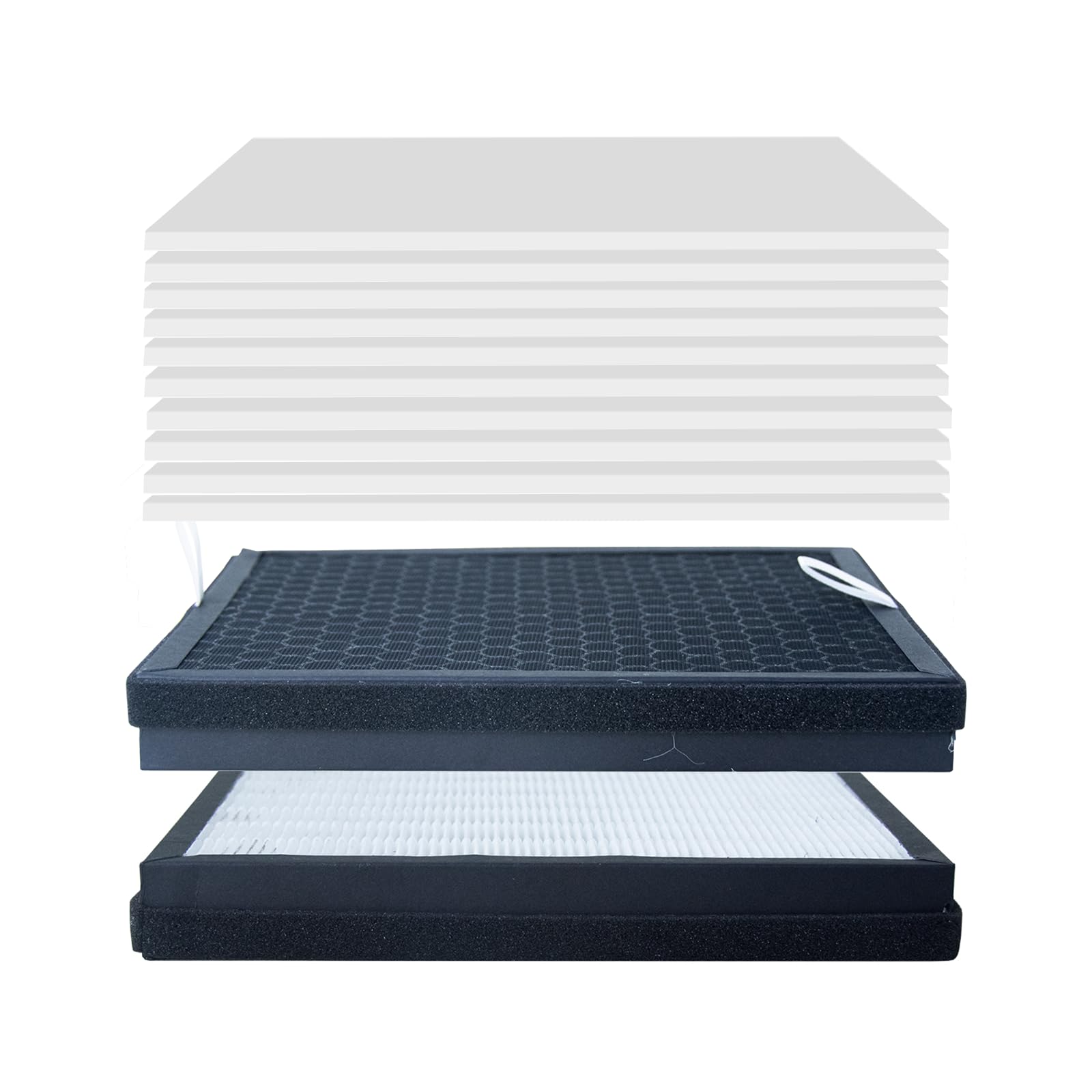 FES150S Solder Fume Extractor Replacement Filter Set including 10 PCS Pre-filter Cotton and 1 PCS Main Carbon Filter