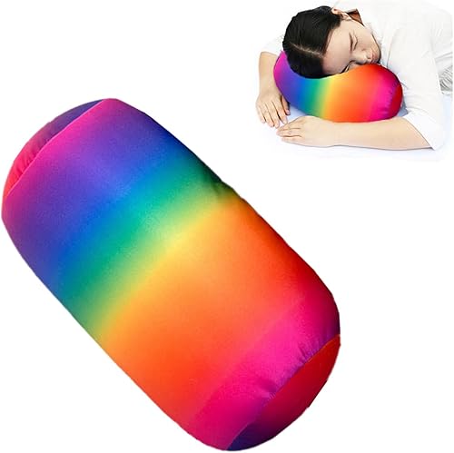 Miniatura 9 de ASkinds Squish - Almohada cilíndrica de microcuentas, almohada cilíndrica, almohada de tubo de cama, almohada cervical de viaje, almohada para
