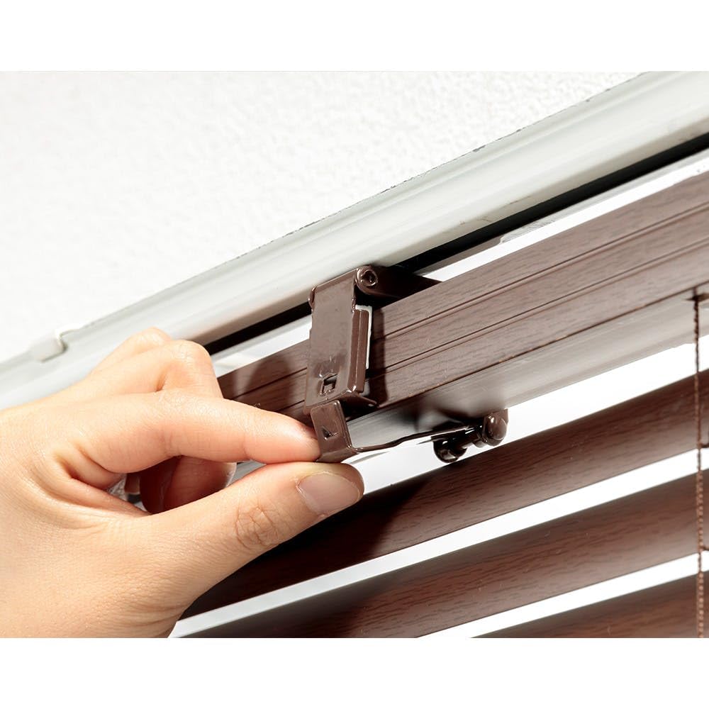 Amazon｜カインズ(CAINZ) 木目調ブラインド ブラウン 60cm×108cm