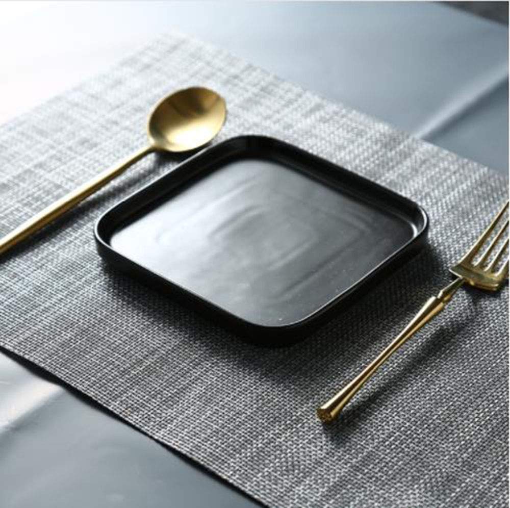 Salvamanteles para Cocina, PVC Manteles Individuales de Mesa Lavable Antimanchas Antideslizante Resistente Al Calor, D