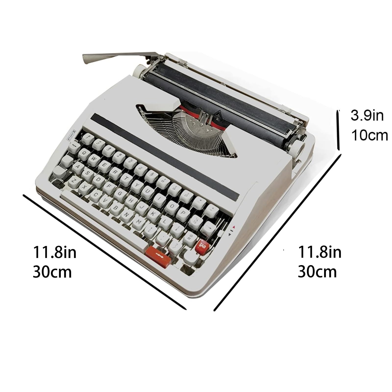 Ręczna maszyna do pisania - Vintage Mechanical Portable Writing Tool for Notes and Nostalgic Collections