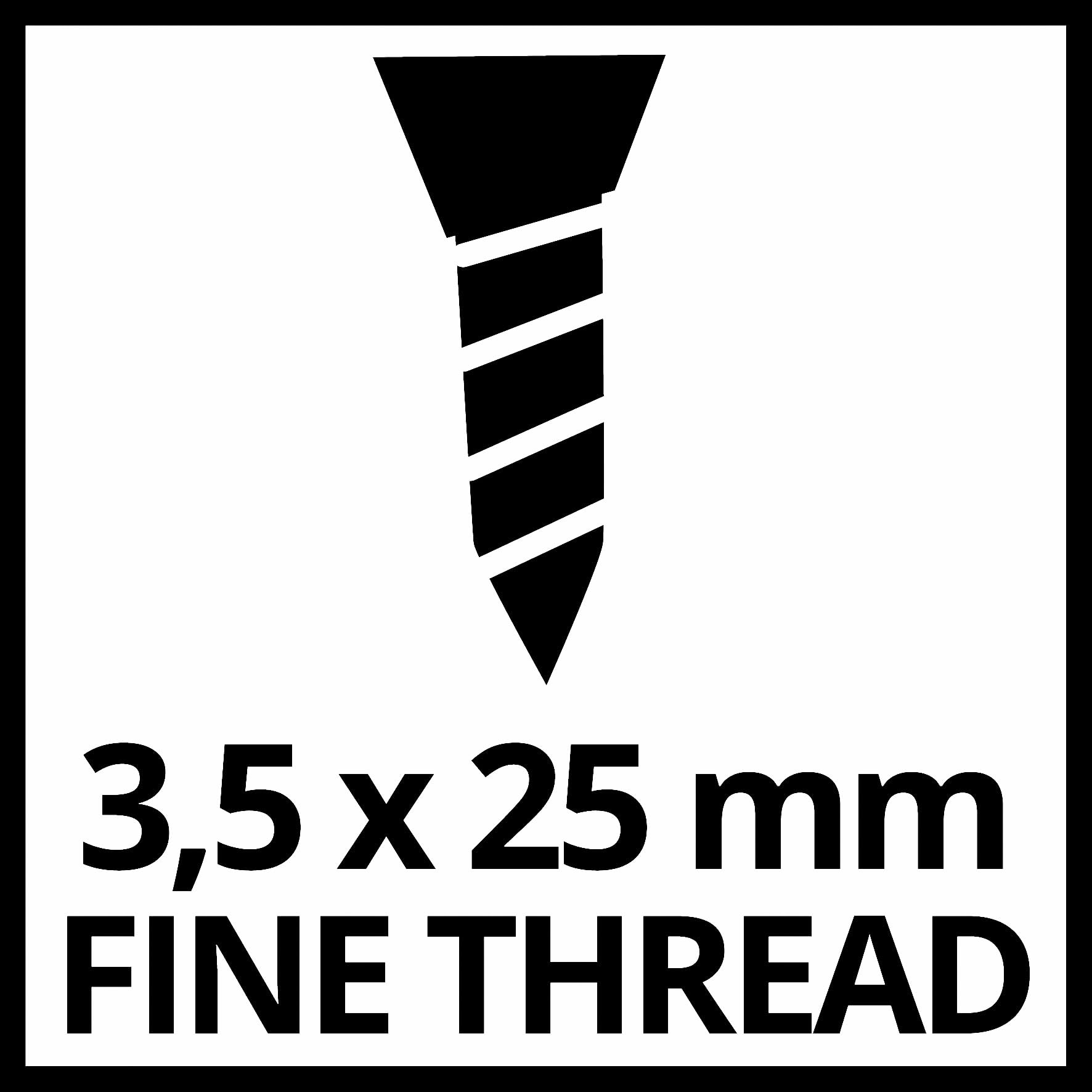 Viti per cartongesso originali Einhell con filettatura fine (3,5 x 25 mm, 1000 pezzi, 20 cinture a vite con 50 viti ciascuna per caricatori, adatte per l'attacco Einhell Magazzino)