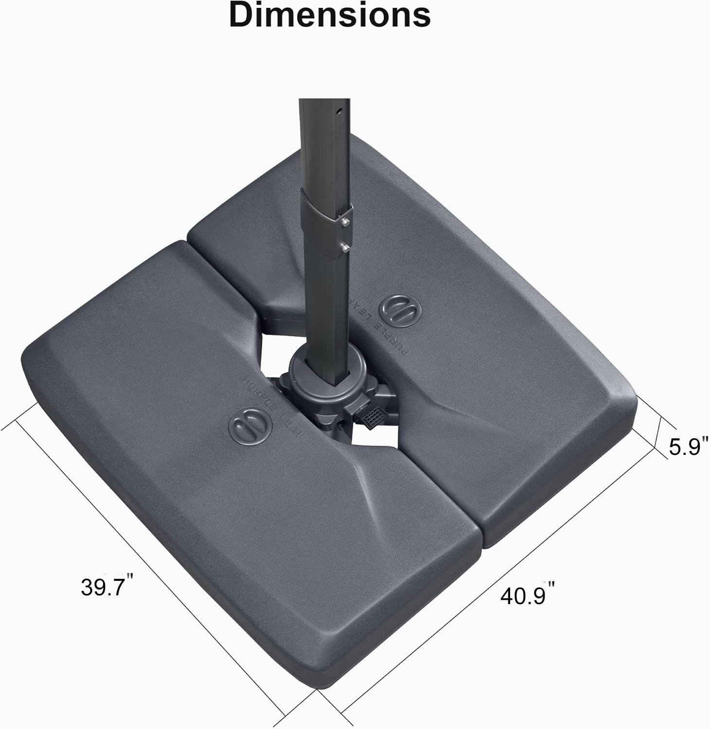 Amazon.com : PURPLE LEAF 264 lBS Heavy Duty Patio Umbrella Base