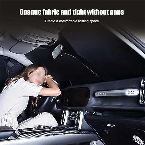 Miniatura 5 de HATHWAY Fit for BYD Song Plus DM-i 2020-2023,Car Windshield Sunshade Cover, Car Front Sun Visor, Auto Front Window Sun Shade