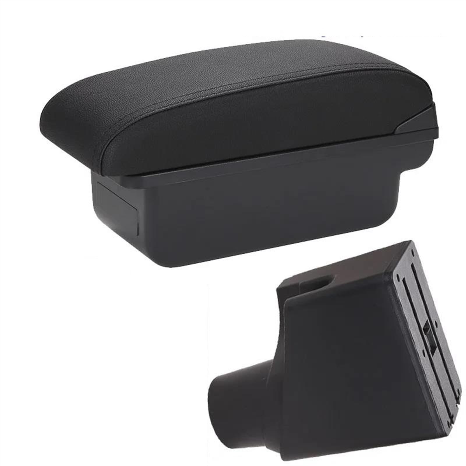 NOHEEU Car Armrest Box Center Storage Interior Details Retrofit Parts For Yaris For Hybrid 2015-2023(C2 Black line NO USB)