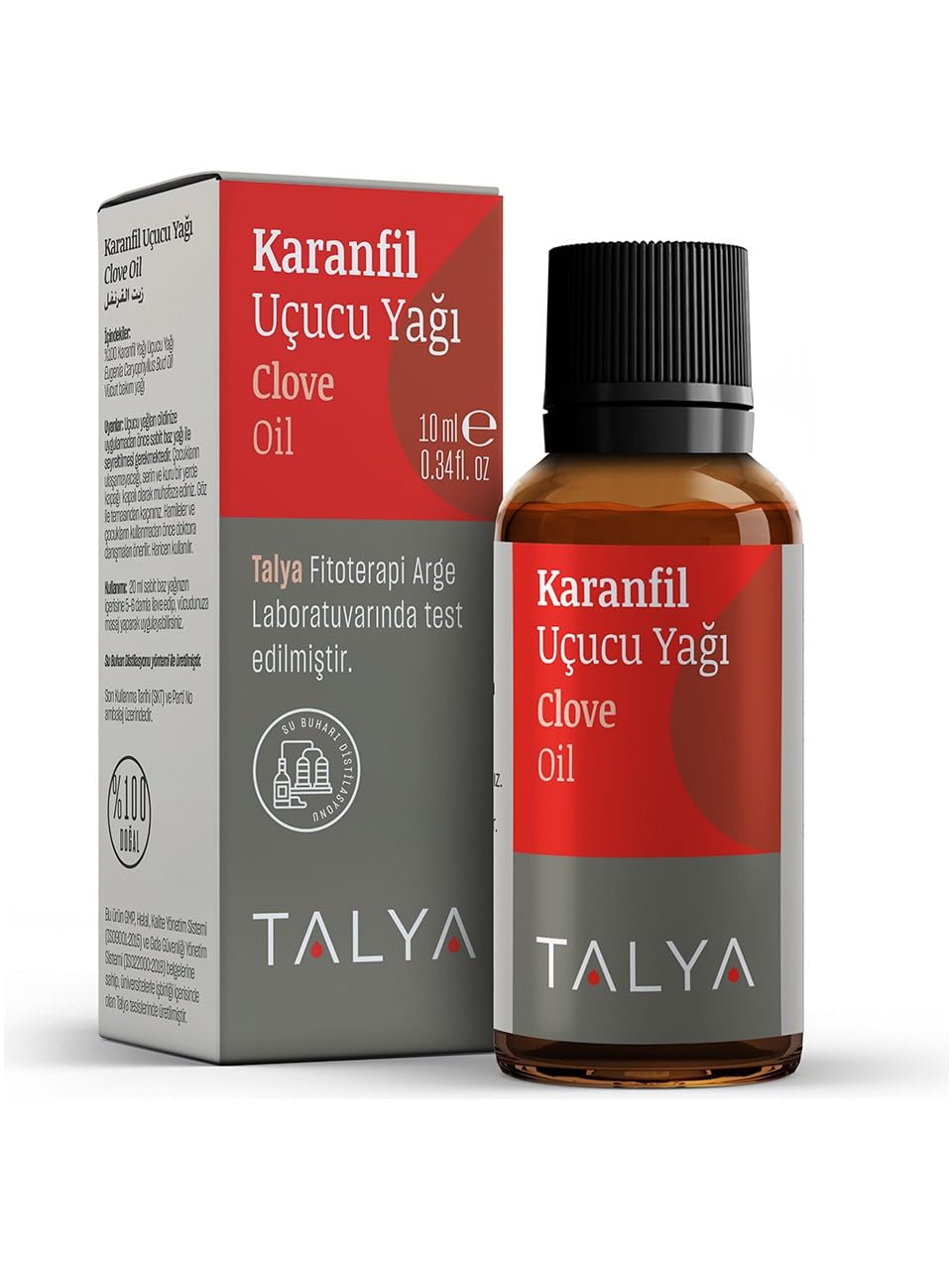 Talya Karanfil Uçucu Yağı, (Clove Essential Oil),%100 Saf ve Doğal, Bitkisel Aromaterapi Yağı, 10 ml