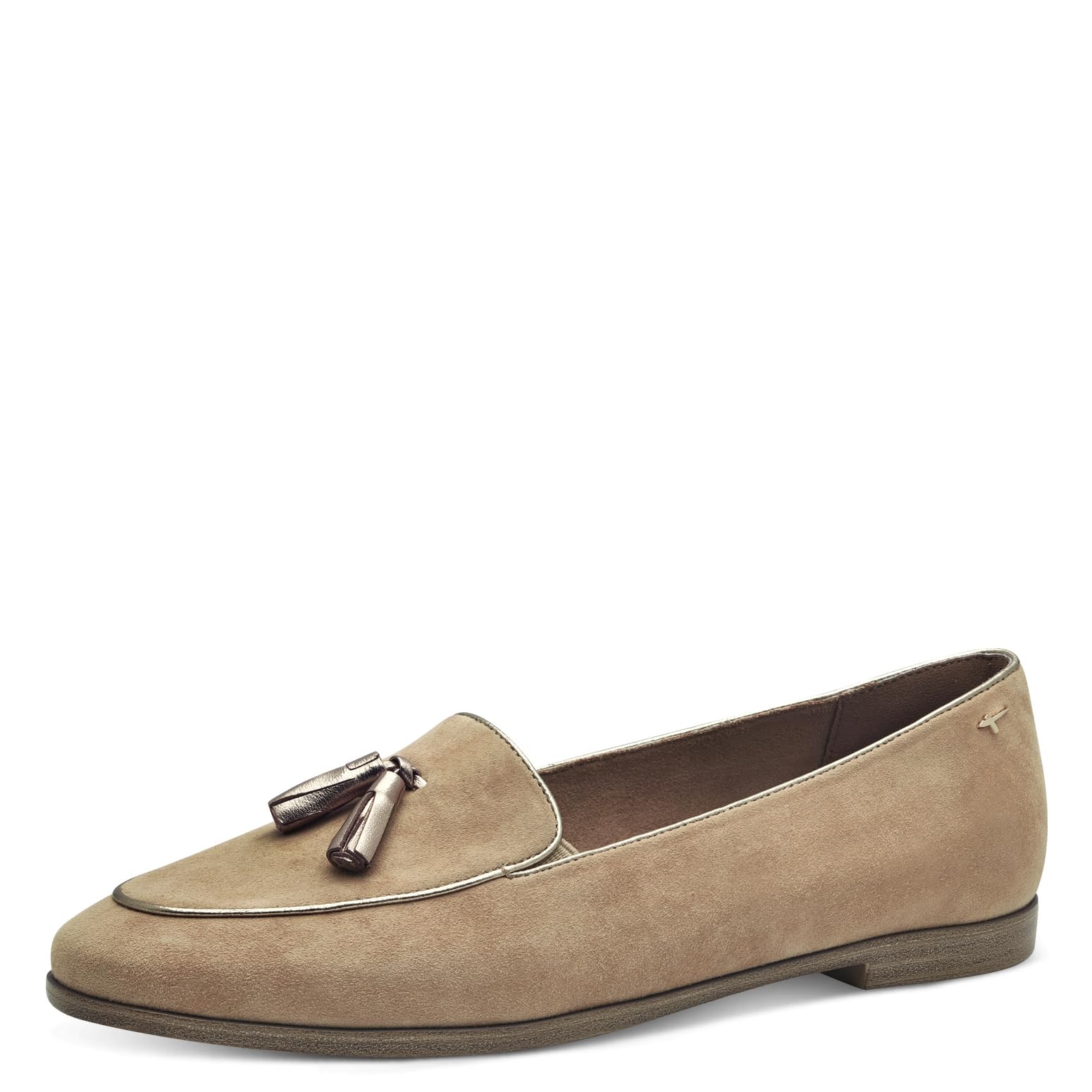 Tamaris Suede Loafers Unisex Tan Size 40 (6.5)