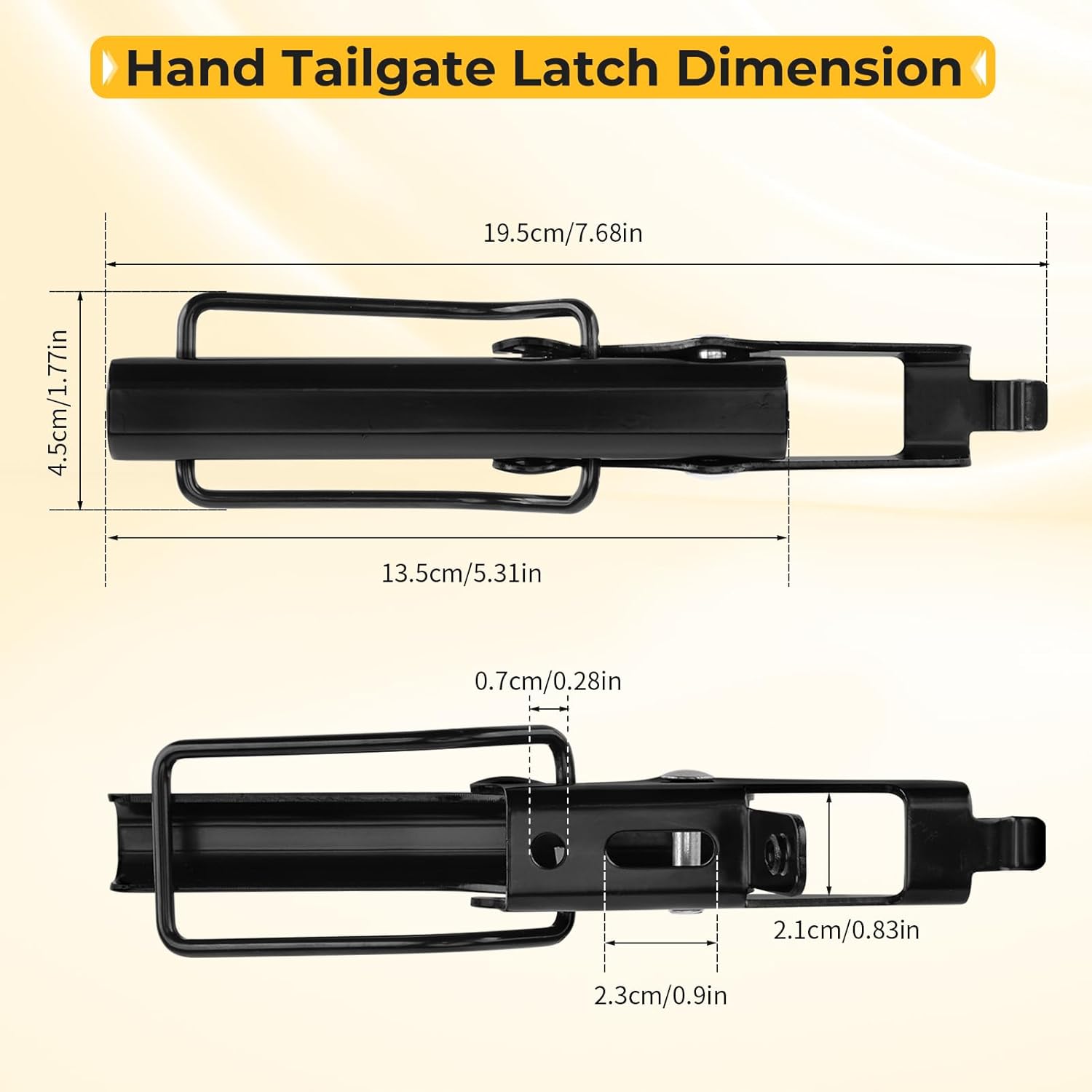 M MATI Tailgate Latch Assembly Left & Right for Polaris UTV Ranger 400 500 570 800 Ranger ETX Ranger EV EM1400 GEM for Polaris LSV 1018850 1018849