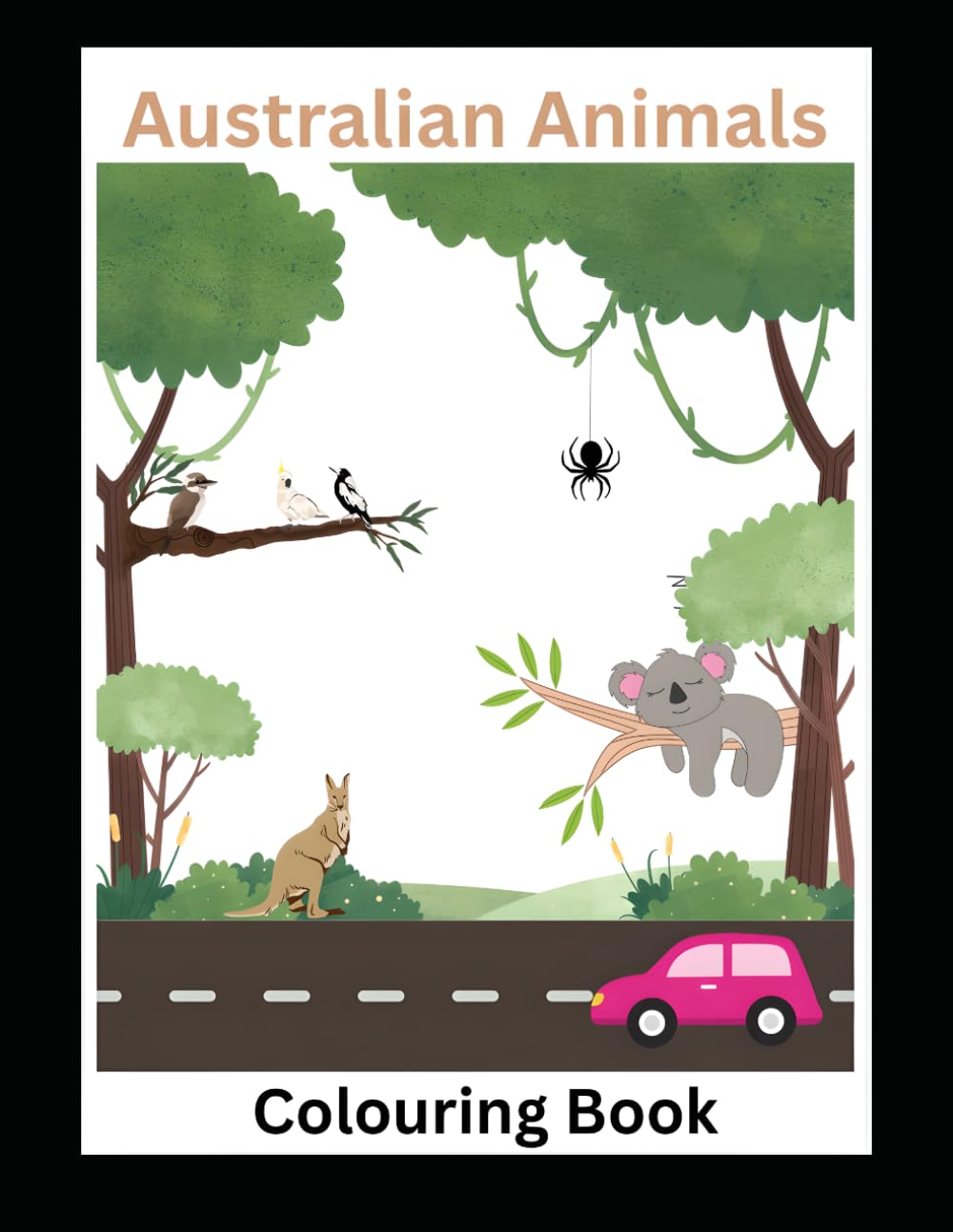 Australian Animals Drawing book: Fun and Easy Coloring Book for Toddlers and Preschoolers Ahe 3-8