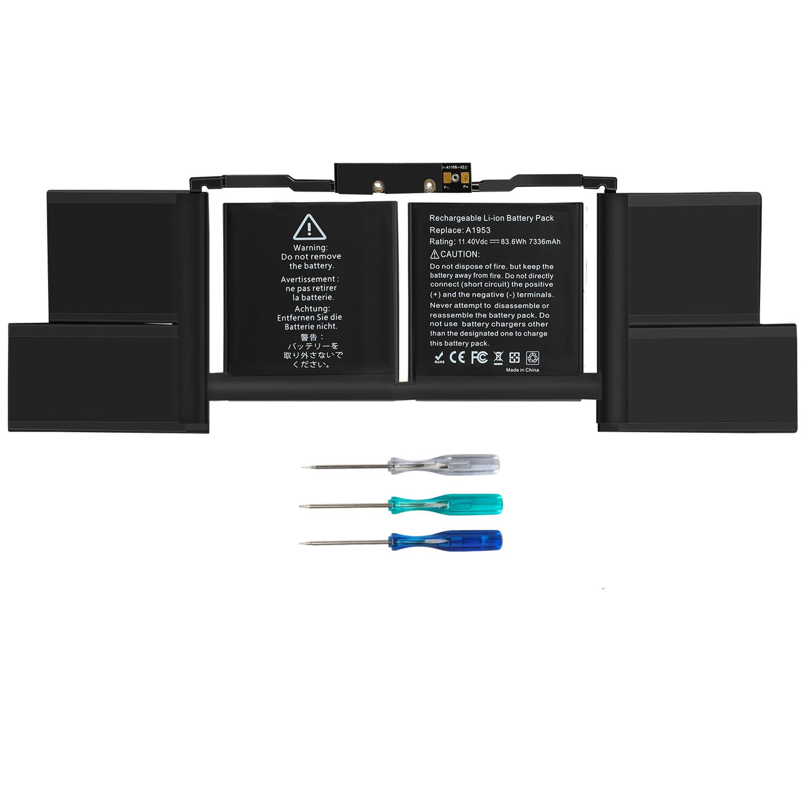 Photo 1 of TREE.NB A1953 Laptop Battery for MacBook Pro A1990 (Mid 2018 2019) MacBook Pro 15" EMC 3215 EMC 3359 BTO/CTO MV902LL/A MV912LL/A MV922LL/A MV932LL/A MV942LL/A MV952LL/A MV962LL/A MV972LL/A