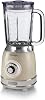 Ariete Vintage Glass Blender Beige 058303-1.5 Liter Capacity Glass Jug, 4 Speed Tiers, Pulse Feature and Ice breaking Function, Strong Performance with 4 Stainless Steel Blades