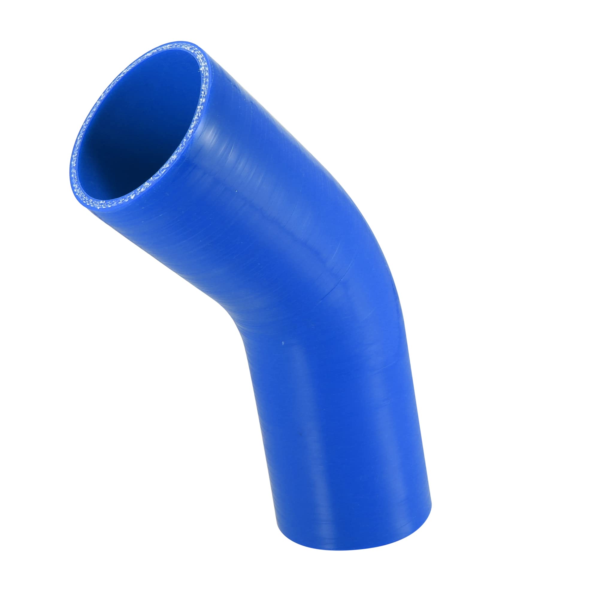 A ABSOPRO 70mm 2.75" ID 45 Degré Silicone Auto Réducteur Tuyau Coupleur Tube Bleu