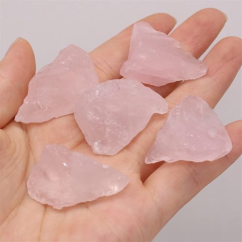 Miniatura 3 de TONONE 20-30mm Natural Beautiful Ornament Rose Quartz Crystal Family Decoration Aquarium Meditation Stone 20g1PC
