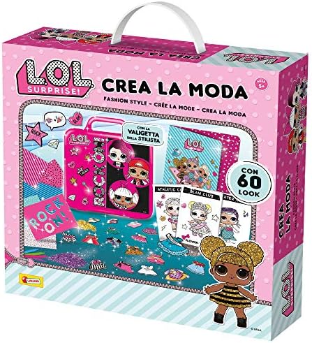 Lisciani 75096 LOL Surprise Create and Colour with Fluorescent Markers, Multicolour