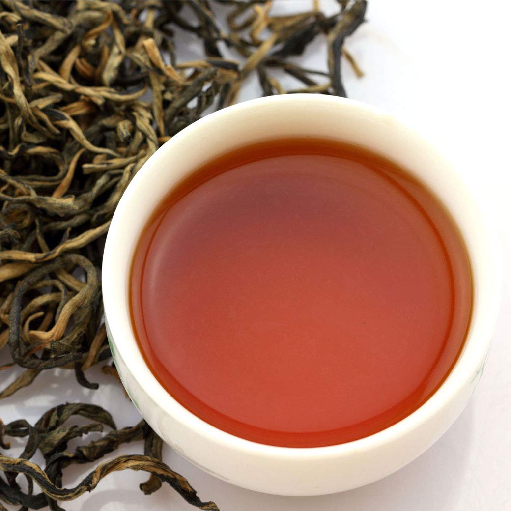 GOARTEA Dianhong Schwarzer Tee - 2Pcs 250g Total 17.6oz Premium Grade - Yunnan Fengqing Golden Buds Dian Hong Black Tee - Dianhong Chinese Black Tea