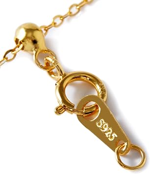 KONMAY 925 Sterling Silver Golden Necklace Extenders, Adjustable 2-Inch in Hypoallergenic 18K Gold Plated Extension Chains for Necklaces and Bracelets,Necklace Layering