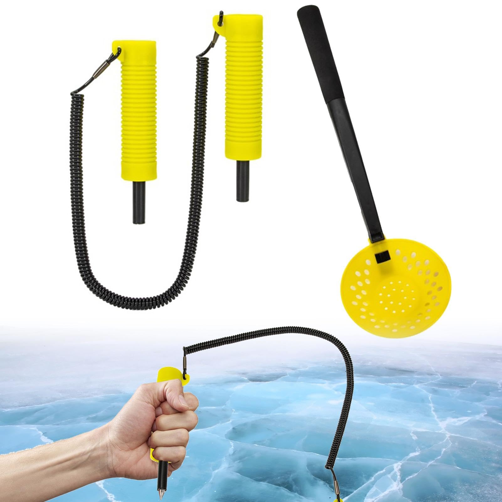 Poinçons à Glace Rétractables VOANZO - Sécurité Pêche & Patinage - Design Flottant