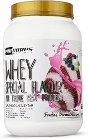 Whey Protein 840g - 21g Proteína - Zero Açúcar - Sabor Gourmet - Special Flavor (840g, Frutas vermelhas com iogurte)