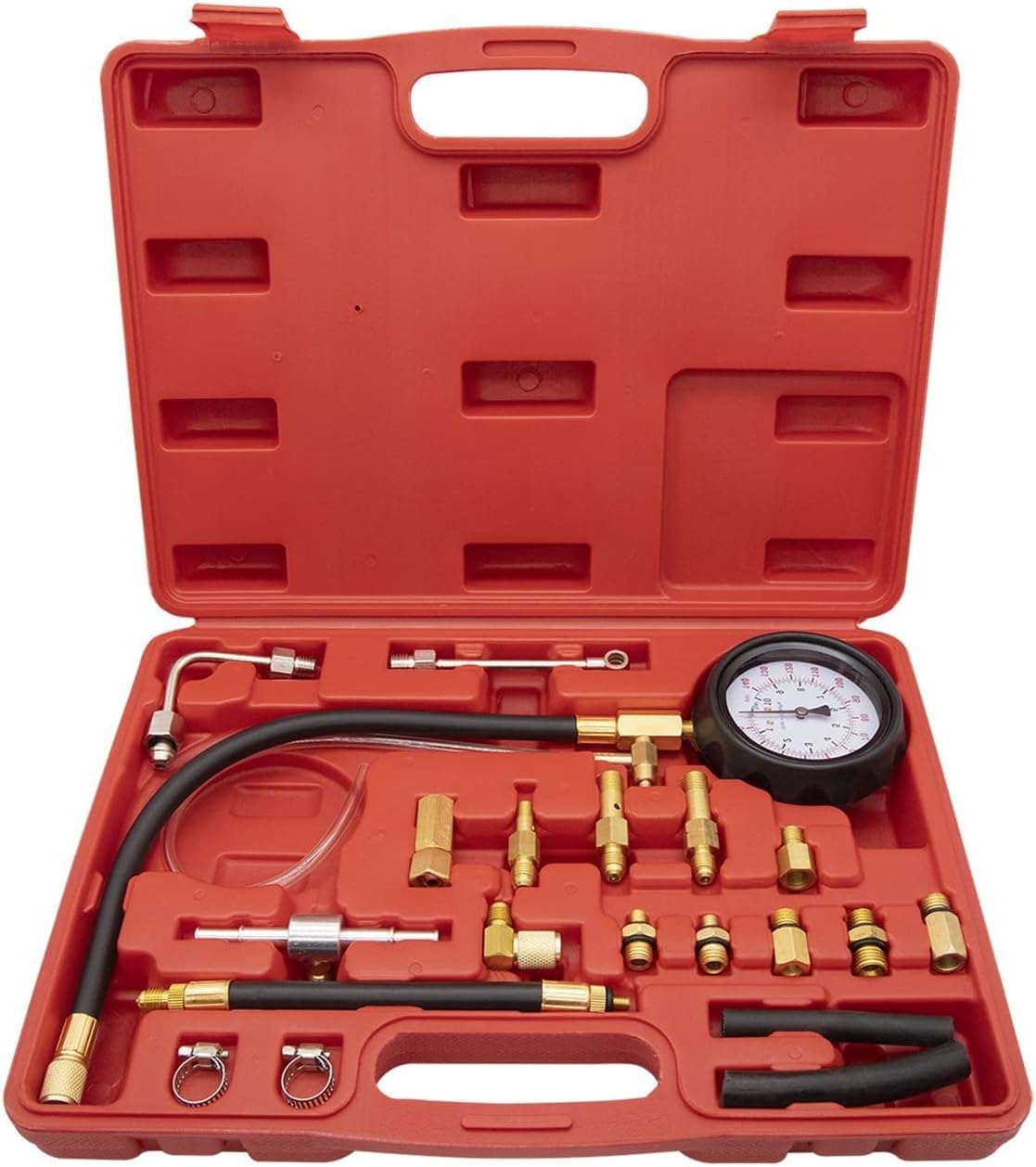 0-140PSI Fuel Injector Injection Pump Pressure Tester Gauge Kit Car Tools,Fuel Pressure Gauge Newest Updated TU-114 Fuel Pressure Tester Kit Gas Oil Pressure Tools for Cars and Trucks : Automotive