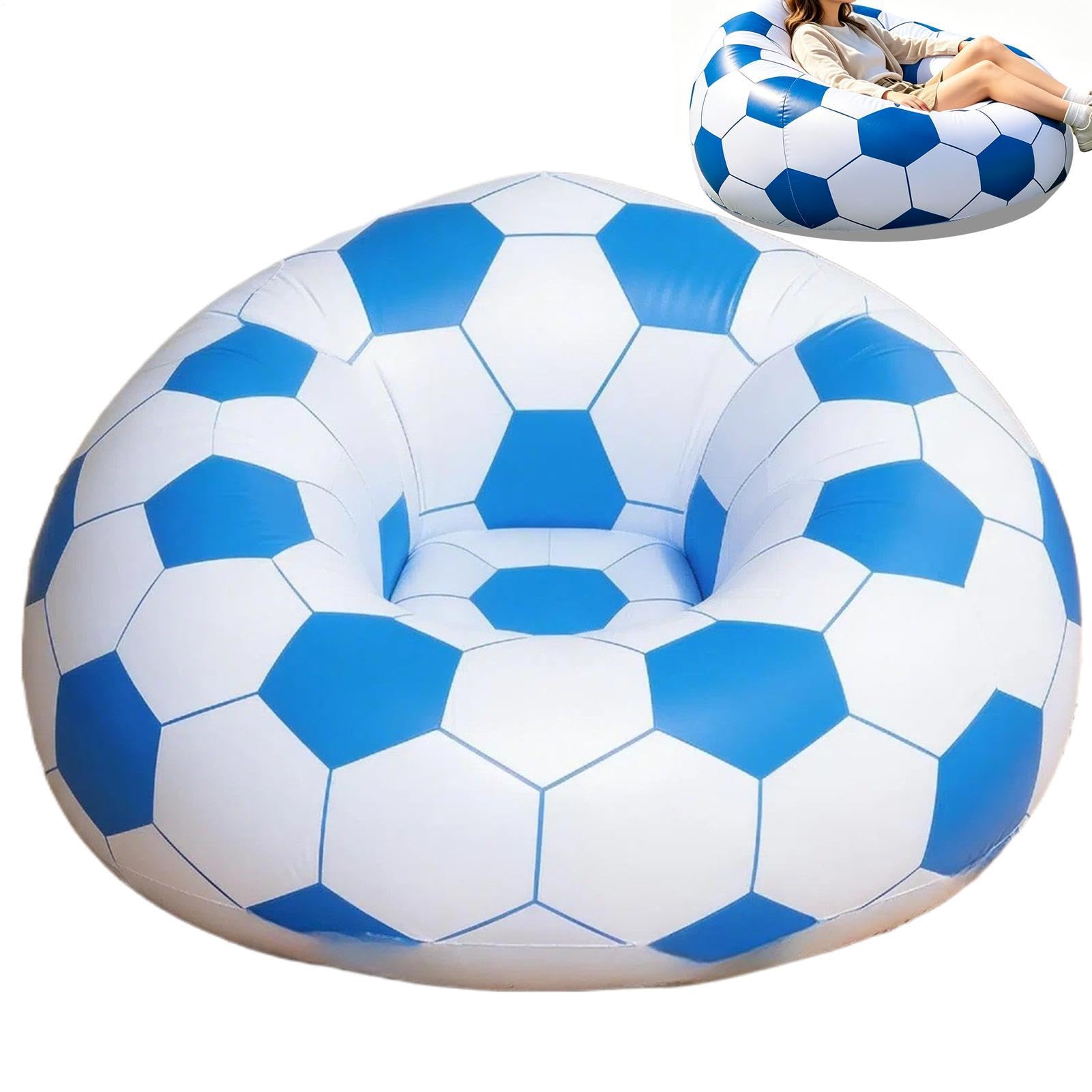 Sofá inflable de fútbol rápido para camping y descanso en exteriores