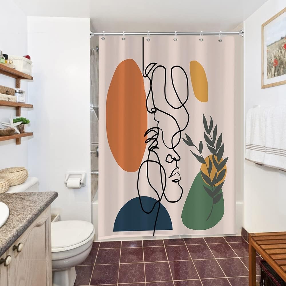 Uiiooazy Abstract Women Shower Curtain
