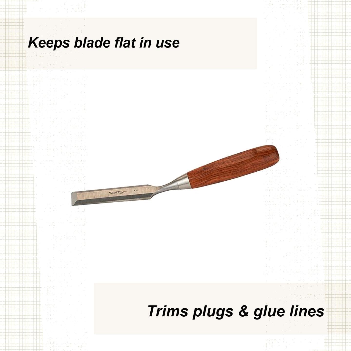 Woodriver Bent Paring Chisel 1"