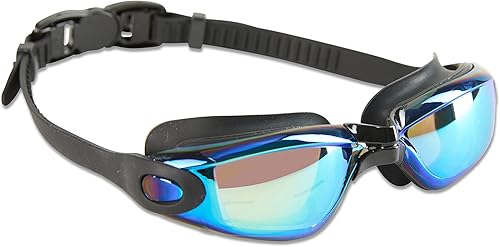 Miniatura 3 de Krediz Gafas de natación antivaho  Gafas de silicona unisex con correa ajustable  Lentes de policarbonato con protección UV