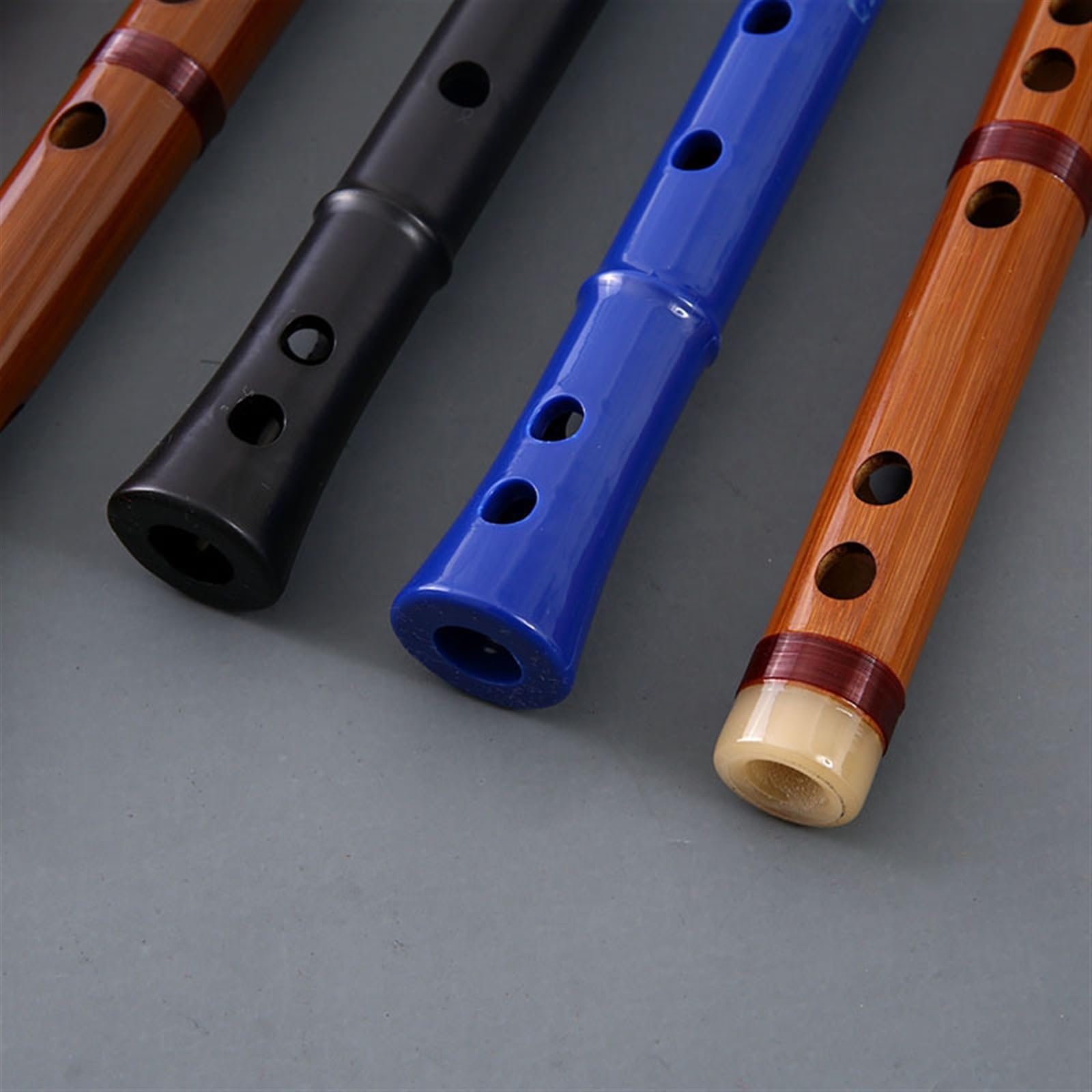 Flauta De Bambú Flauta Vertical Flauta Profesional De Bambú Amargo Alto De 6 Orificios Para Principiantes Con Base Cero(Red,E Key)