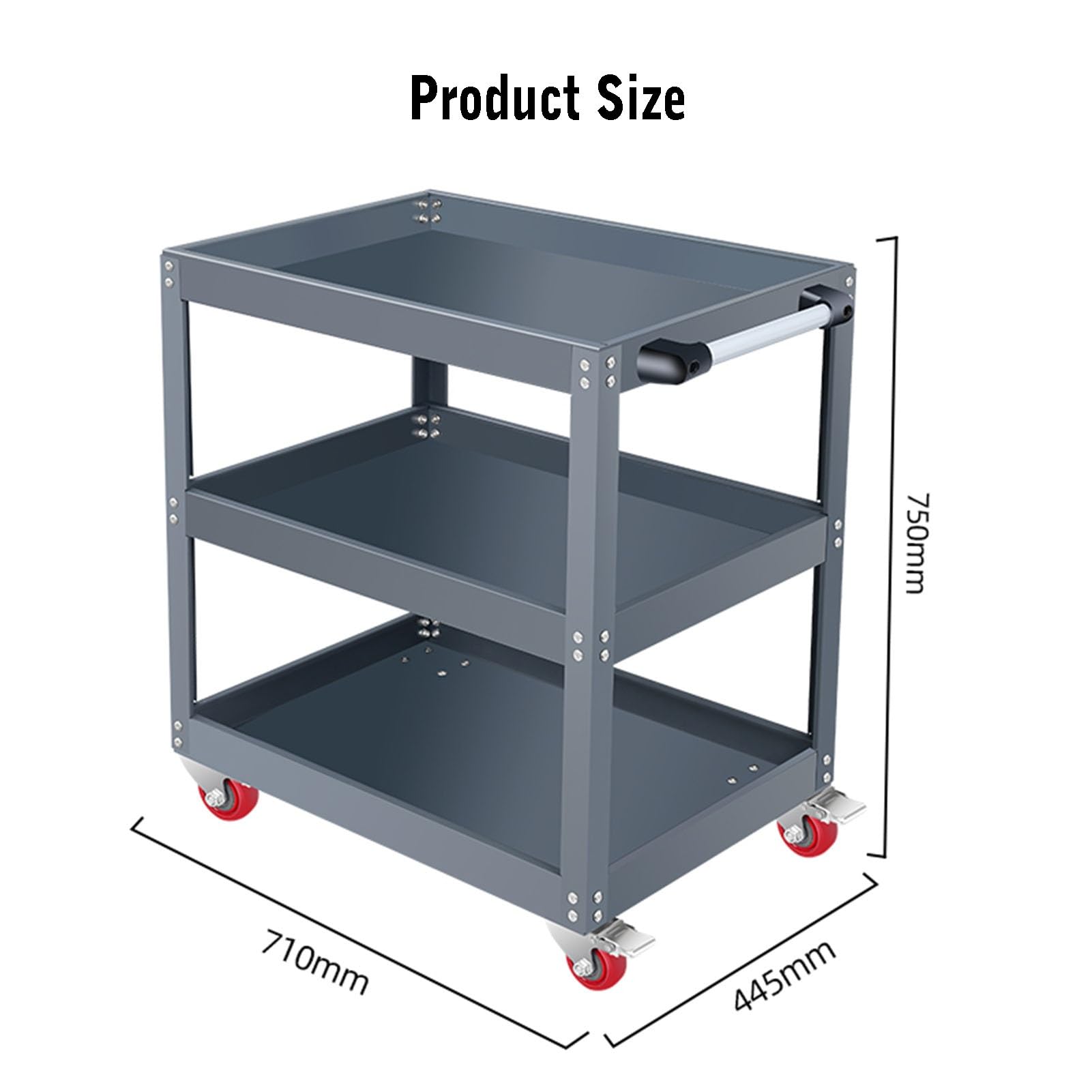 Carrello Di Trasferimento For Rastrelliera Portautensili, Carrello Con Ruote, Carrello Portautensili Meccanico, Cassetta Portautensili Multifunzione, Carrello Di Servizio For Organizzatore Di Utensili
