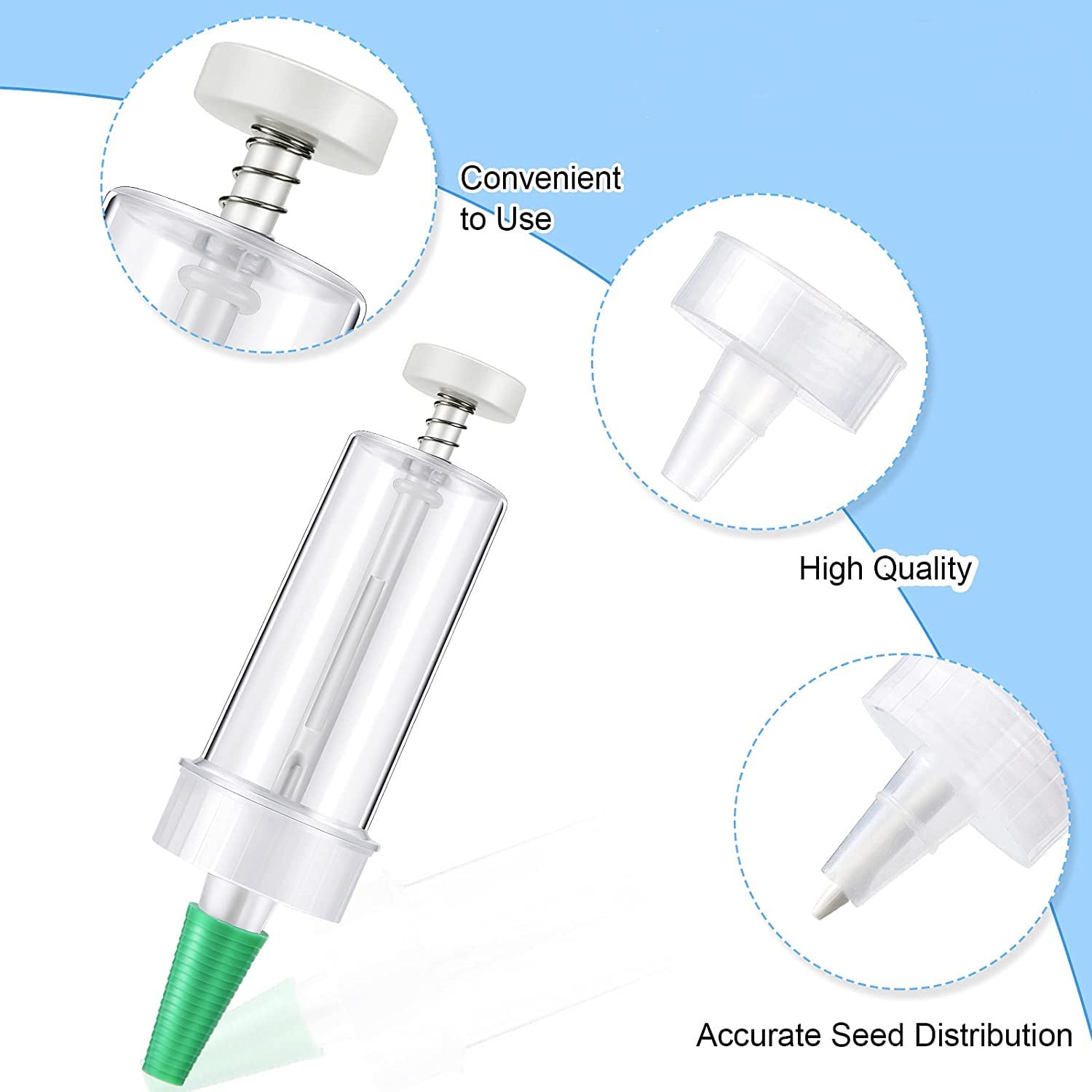 Mini Semoir Distributeur De Semences Jardin Semoir Démarreur Outil De Semis Jardin Semoir Pour Intérieur Extérieur Rouge