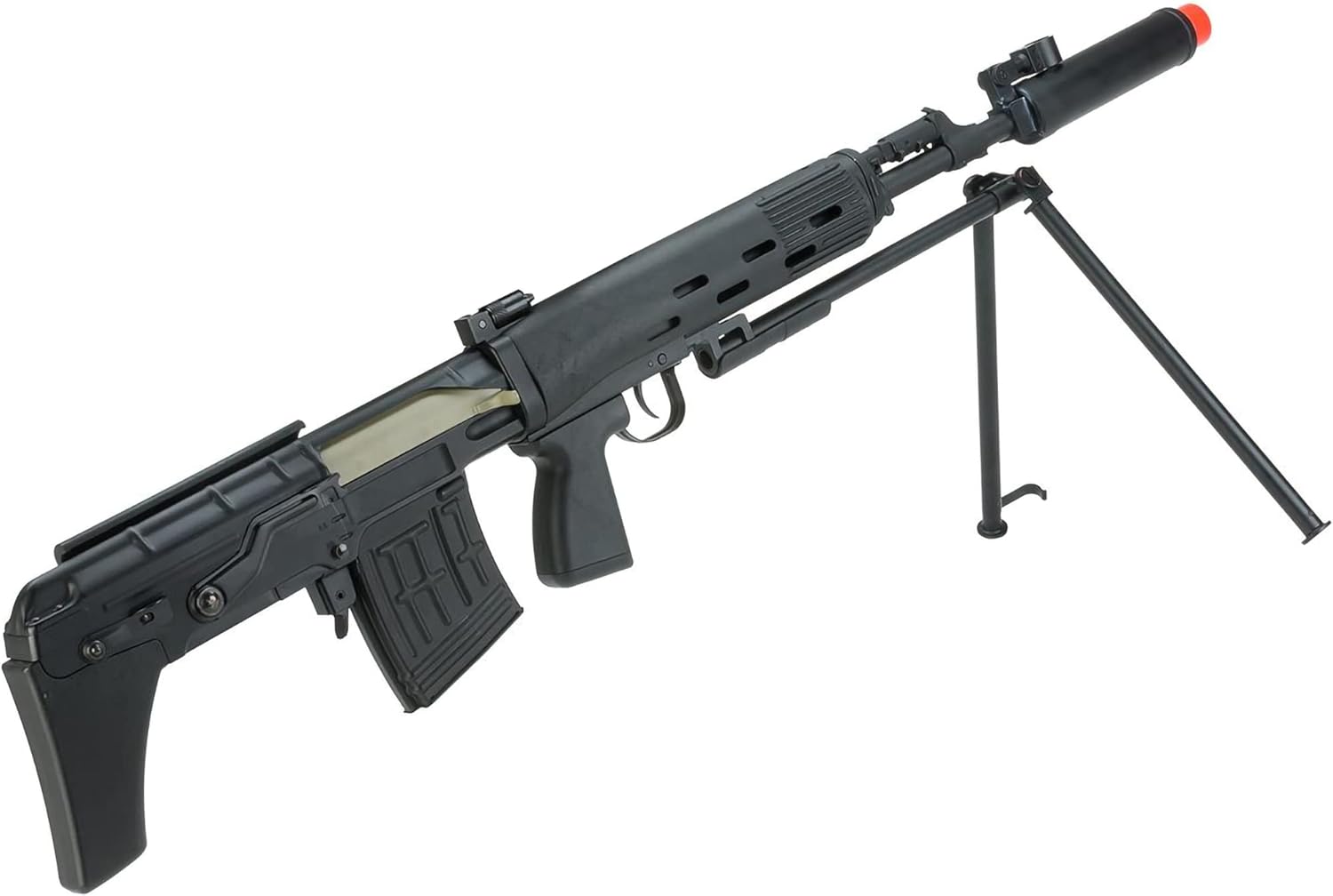 Evike Airsoft - CYMA Standard SVU AEG Airsoft Bullpup Airsoft Rifle (Model: Original w/Integrated Bipod)