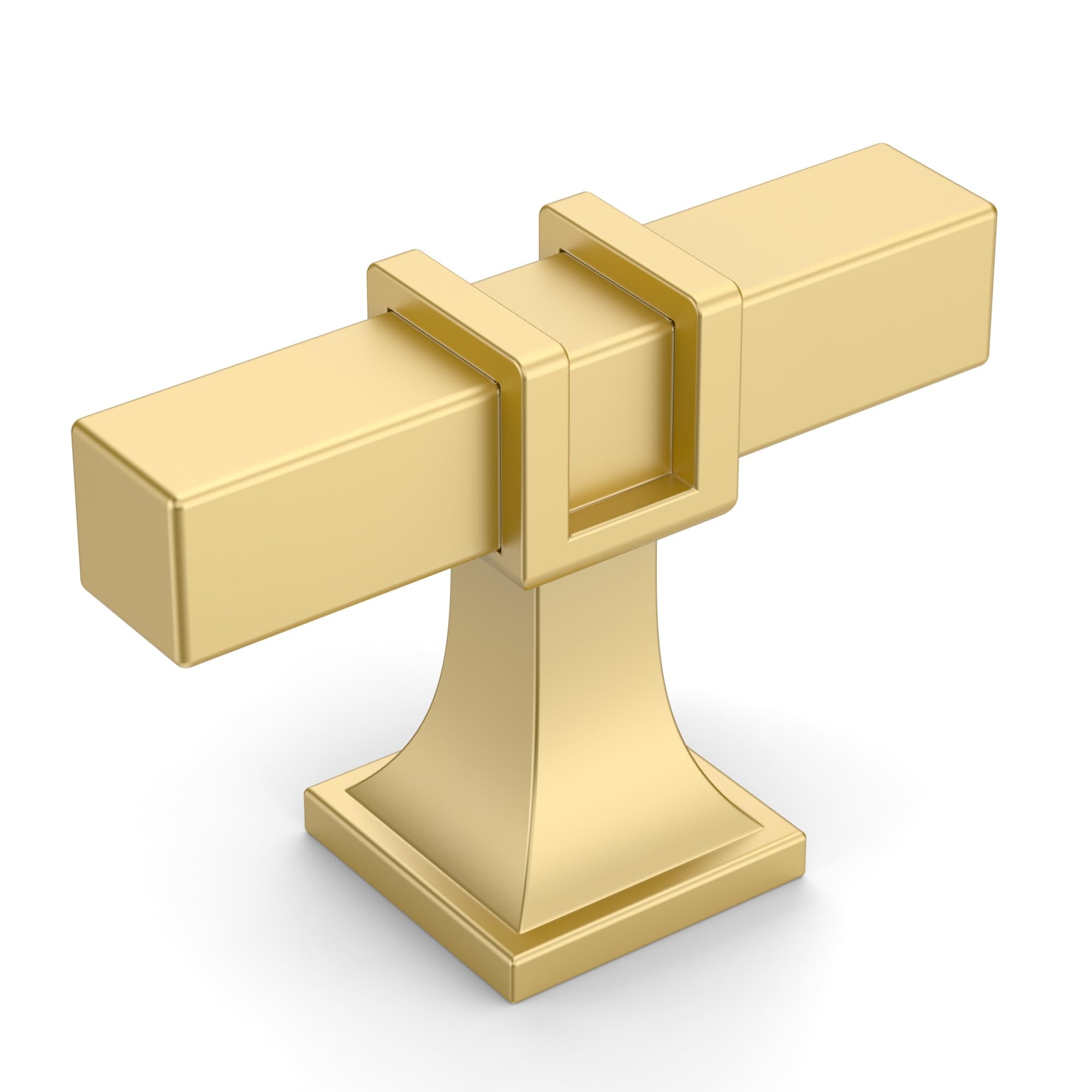 Amerdeco 10 Pack Gold Cabinet Knobs Single Hole Zinc Alloy