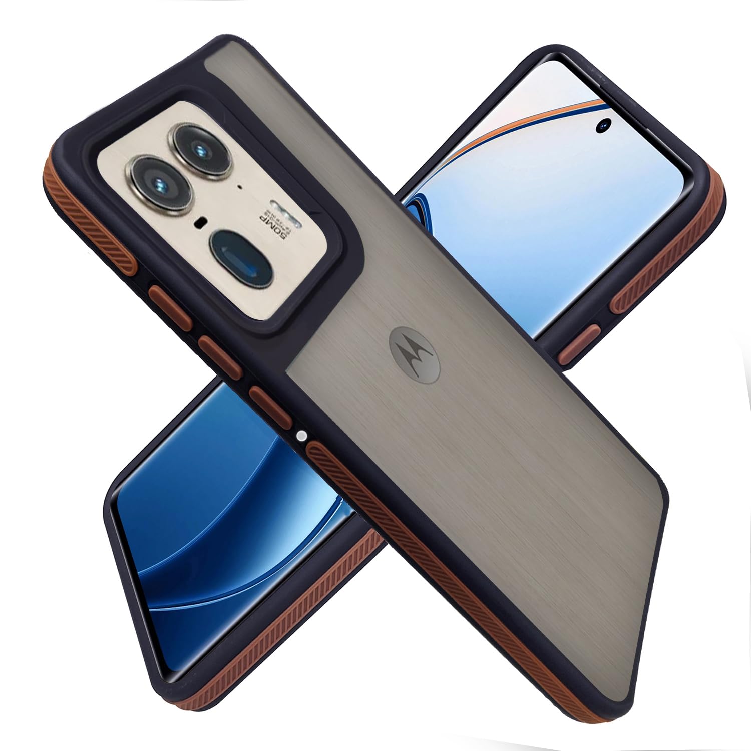 A rtistque Frosted Ultra Matte Back Cover Case for Motorola Moto Edge 50 Ultra 5G | Smooth Sides with Grip | Shockproof TPU Protective Design | Raised Camera Edges | - Brown (B0DCP41MVB) Amazon Price History, Amazon Price Tracker