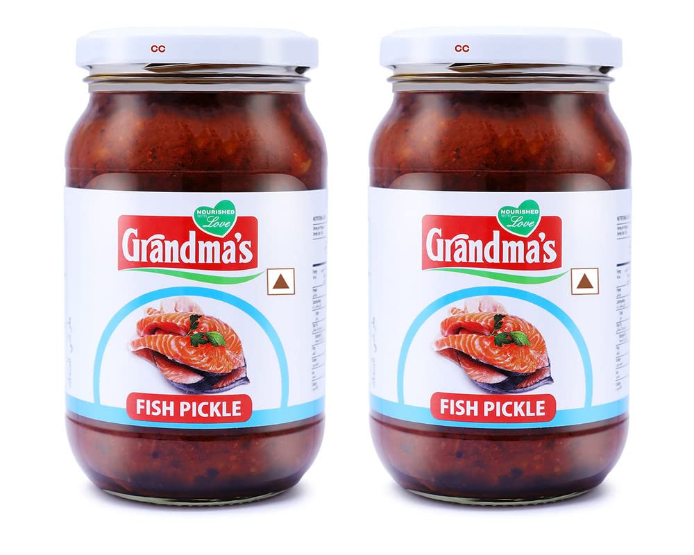 Grandmas Authentic Kerala Style Fish Pickle | 400g | Hot and Spicy Pickle (Pack of 2) (B09JM57BW5) Amazon Price History, Amazon Price Tracker