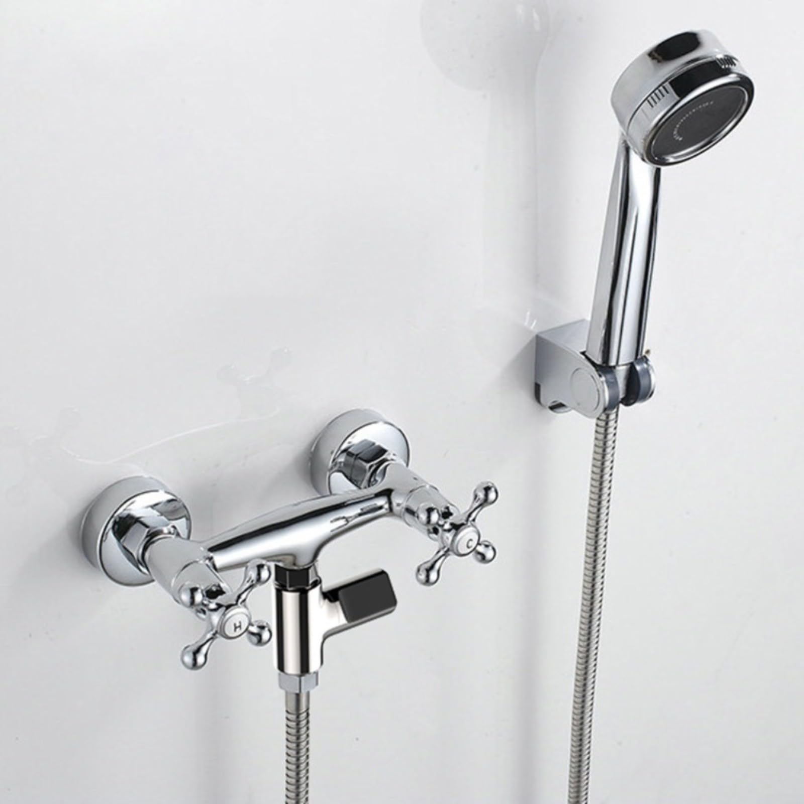 Termómetro de agua con pantalla LED, monitor de temperatura digital autoalimentado, giratorio de 360° para ducha y grifo, luz de agua para baño de bebé, conexión de manguera de 1/2 pulgada